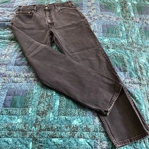 Levis 505 Black Jeans Size 36 x 32